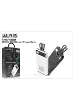 Auris-Y309 22.5W 12000 mAh LCD Ekranlı Kablolu Type-C Hızlı Powerbank