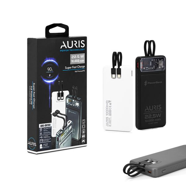 Auris DX159 10.000 mAh 22,5W Super Fast Kablolu Power Bank